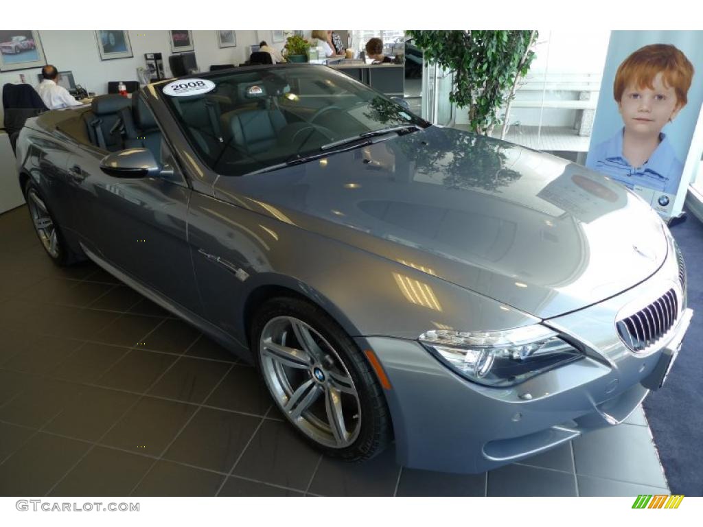 2008 M6 Convertible - Stratus Grey Metallic / Black photo #2