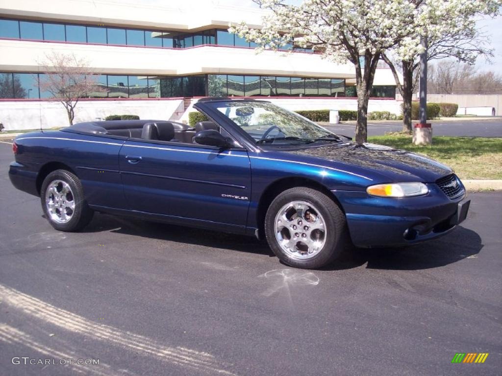 2000 Sebring JXi Convertible - Patriot Blue Pearl / Agate photo #3