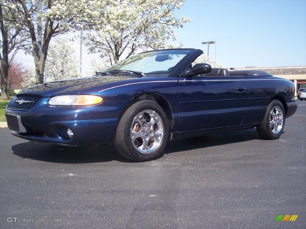 2000 Sebring JXi Convertible - Patriot Blue Pearl / Agate photo #17