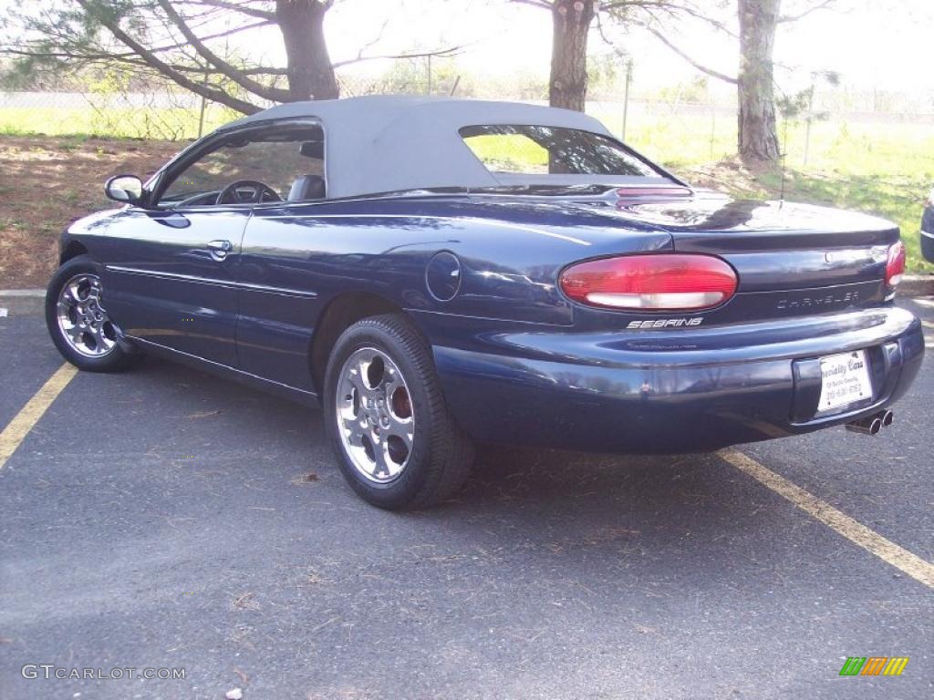 2000 Sebring JXi Convertible - Patriot Blue Pearl / Agate photo #53
