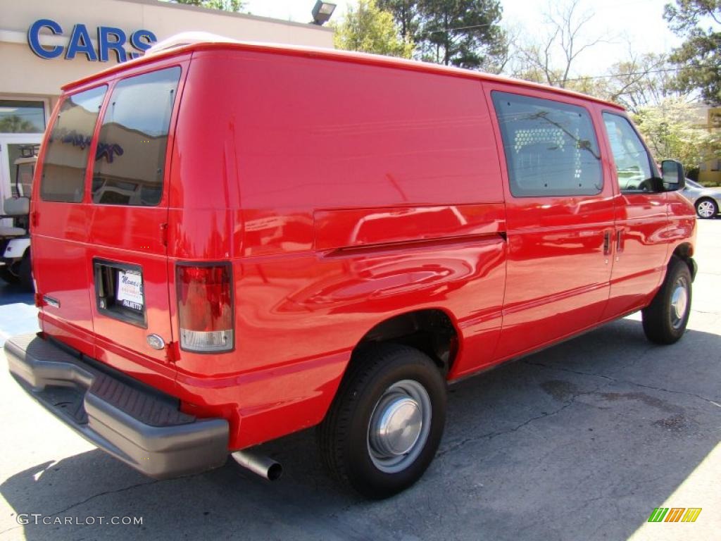 2006 E Series Van E250 Commercial - Vermillion Red / Medium Flint Grey photo #8