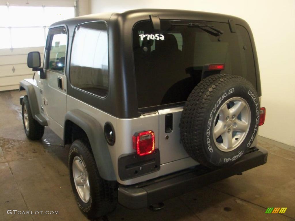 2006 Wrangler X 4x4 - Bright Silver Metallic / Dark Slate Gray photo #7