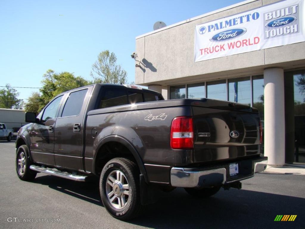 2005 F150 XLT SuperCrew 4x4 - Dark Stone Metallic / Tan photo #8