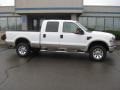 2008 Oxford White Ford F350 Super Duty Lariat Crew Cab 4x4  photo #1