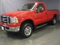 2006 Red Clearcoat Ford F350 Super Duty XLT Regular Cab 4x4  photo #1