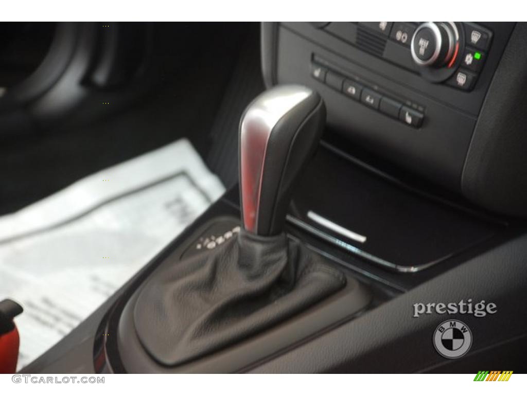 2009 1 Series 128i Convertible - Black Sapphire Metallic / Coral Red Boston Leather photo #14