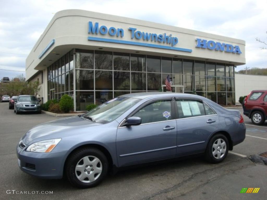 2007 Accord LX Sedan - Cool Blue Metallic / Gray photo #1