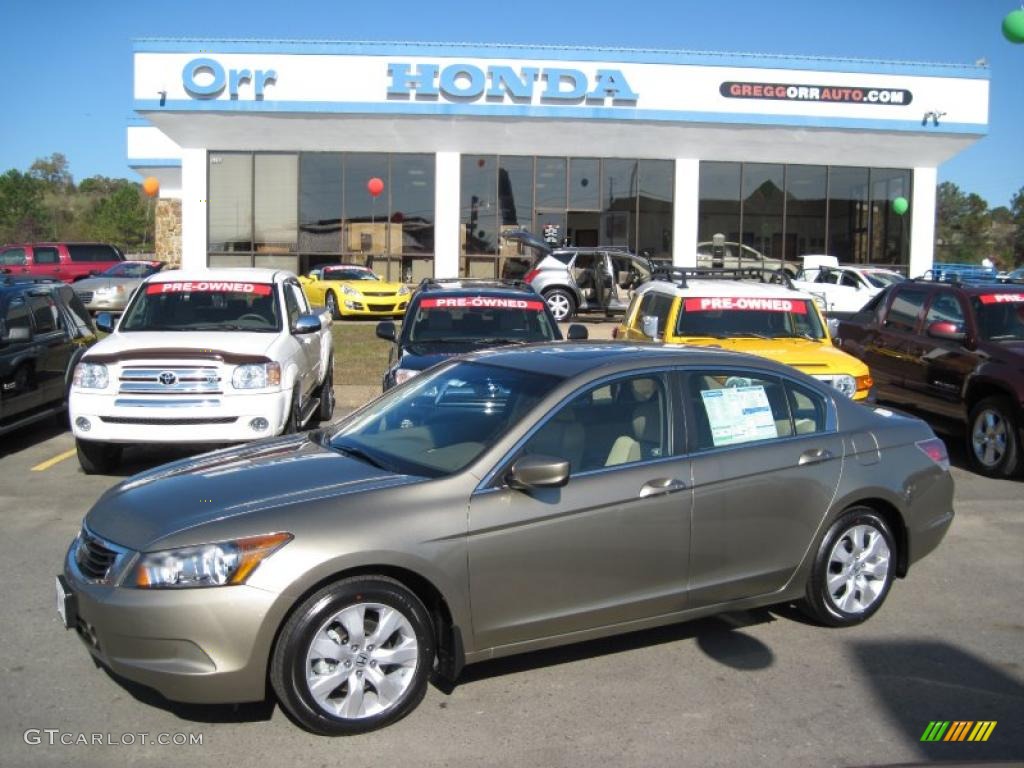 2010 Accord EX-L Sedan - Bold Beige Metallic / Ivory photo #1