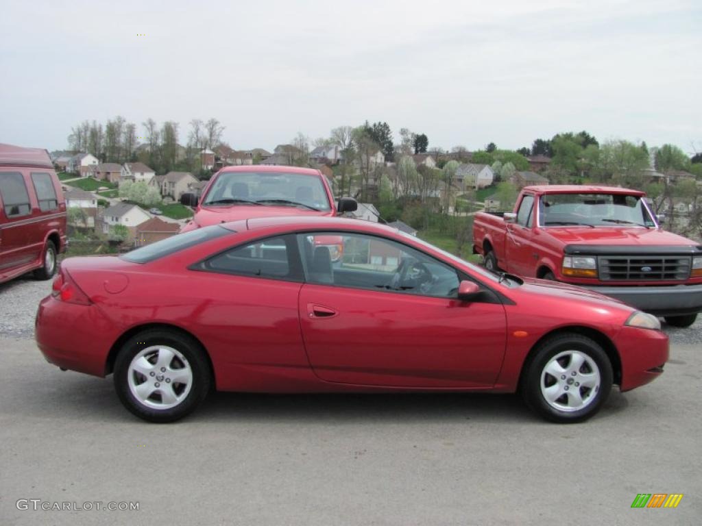 1999 Cougar V6 - Laser Red / Graystone photo #2