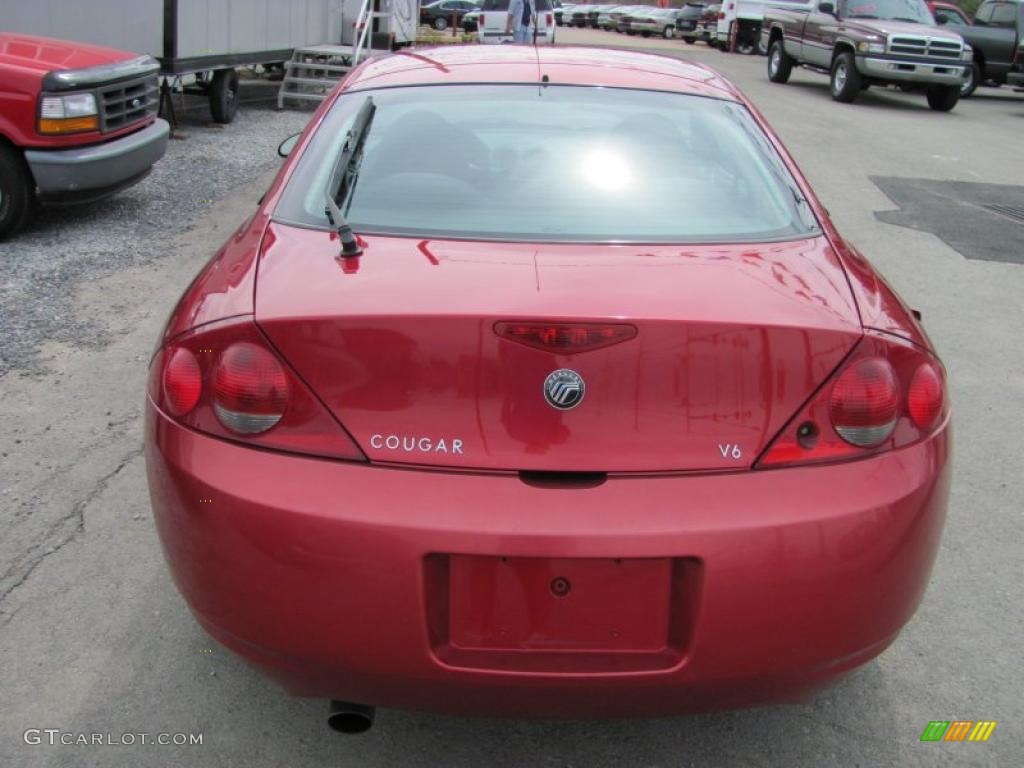 1999 Cougar V6 - Laser Red / Graystone photo #3