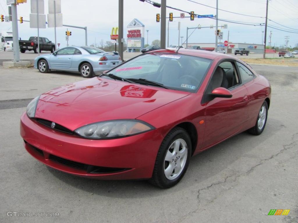 1999 Cougar V6 - Laser Red / Graystone photo #4