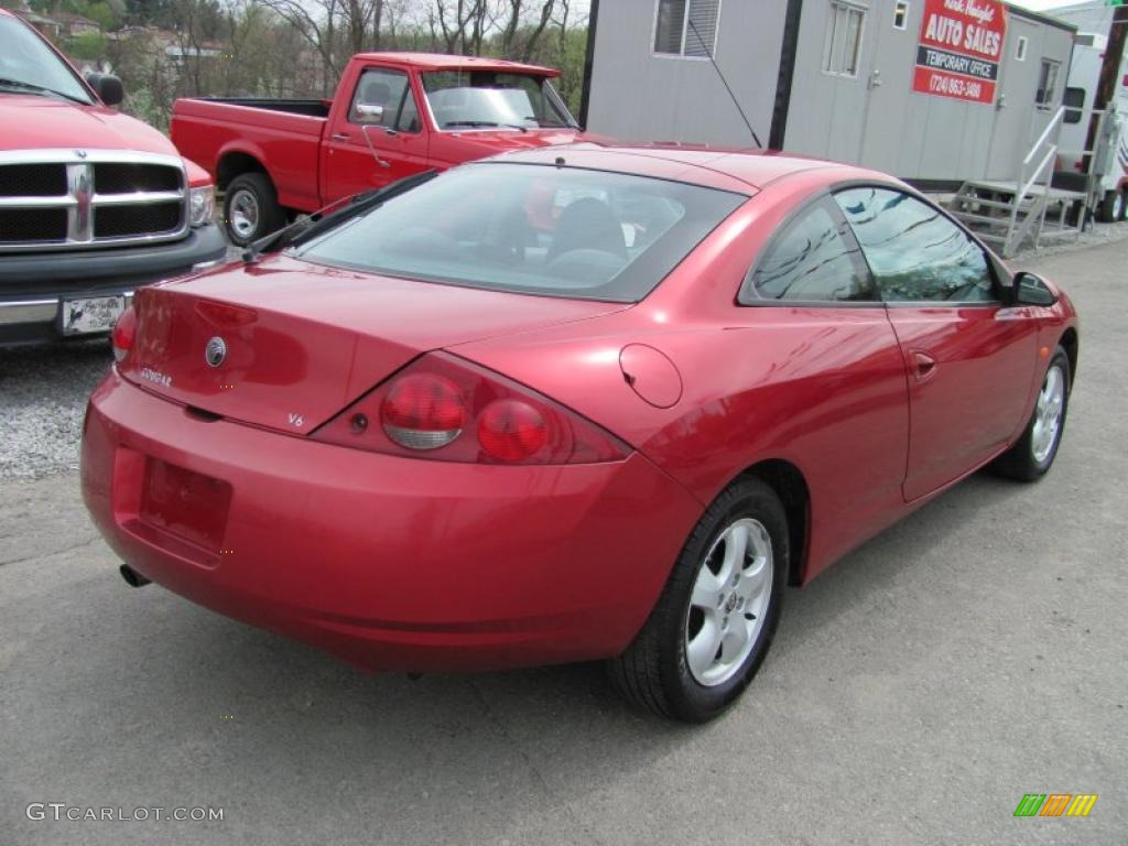 1999 Cougar V6 - Laser Red / Graystone photo #10