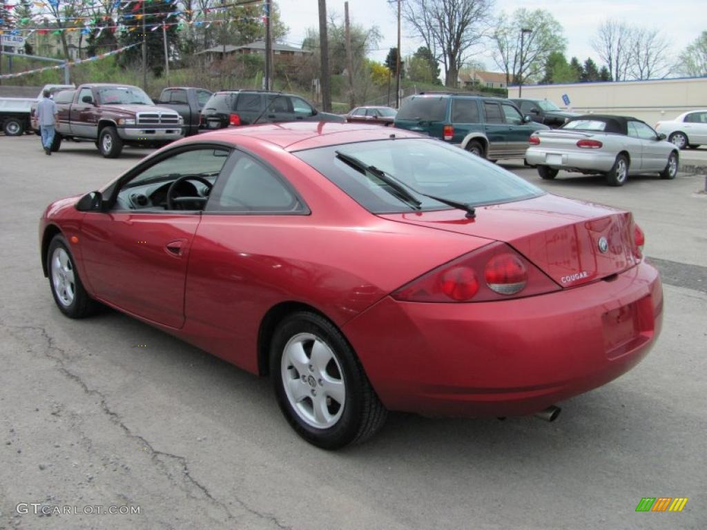 1999 Cougar V6 - Laser Red / Graystone photo #11