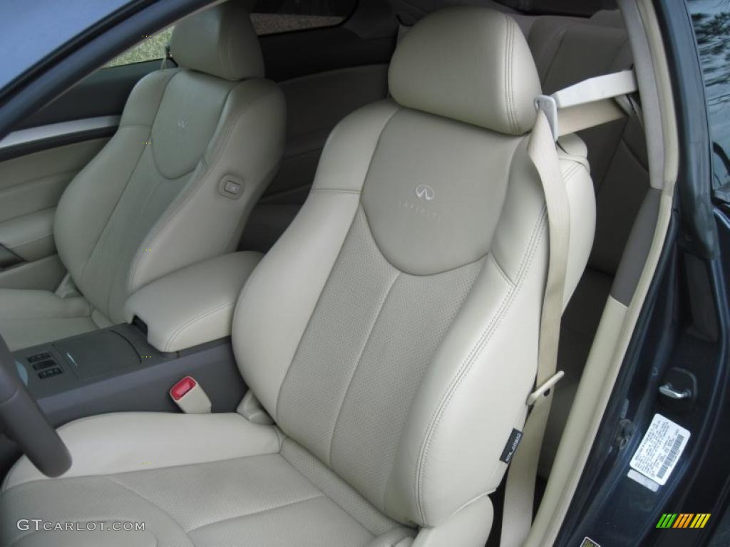 Stone Interior 2008 Infiniti G 37 Journey Coupe Photo #28254486