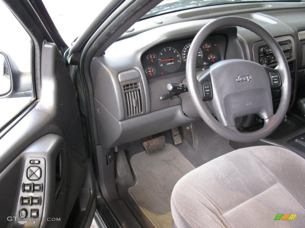 2001 Grand Cherokee Laredo - Shale Green Metallic / Agate photo #12