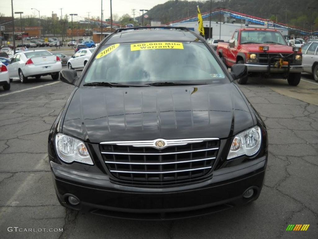 2008 Pacifica Touring AWD - Brilliant Black Crystal Pearlcoat / Pastel Slate Gray photo #17
