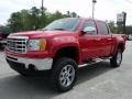 2010 Fire Red GMC Sierra 1500 SLE Crew Cab 4x4  photo #4