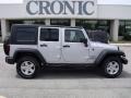 2010 Bright Silver Metallic Jeep Wrangler Unlimited Sport 4x4  photo #1