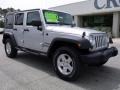 2010 Bright Silver Metallic Jeep Wrangler Unlimited Sport 4x4  photo #2