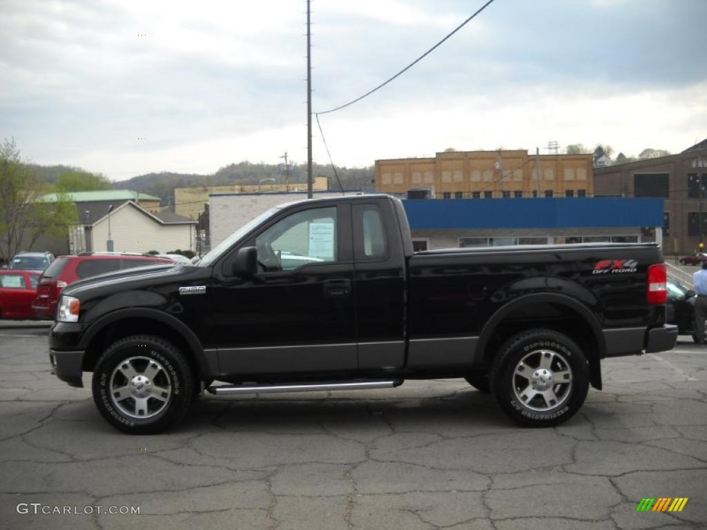 2004 F150 FX4 Regular Cab 4x4 - Black / Dark Flint photo #5