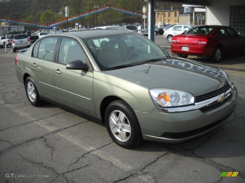 2005 Malibu LS V6 Sedan - Silver Green Metallic / Neutral Beige photo #18