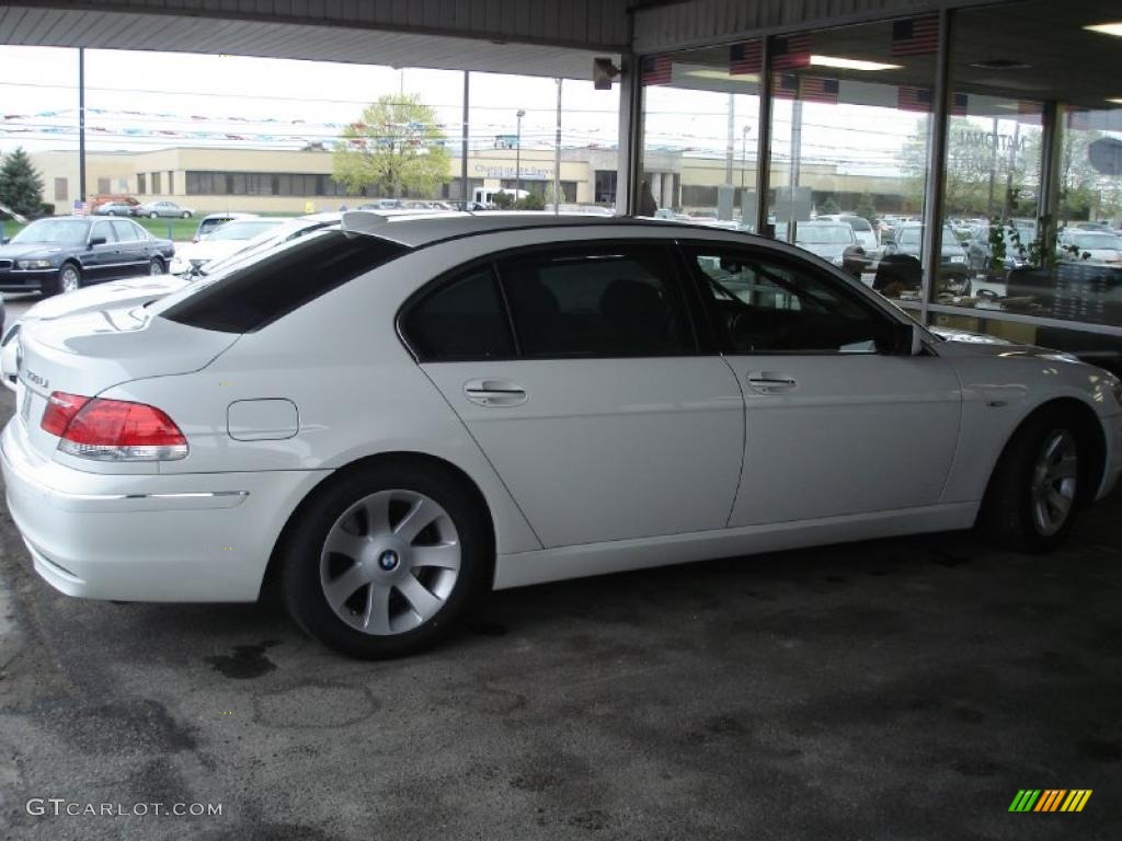 2006 7 Series 750Li Sedan - Alpine White / Dark Beige/Beige III photo #3