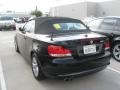 2008 Jet Black BMW 1 Series 128i Convertible  photo #2