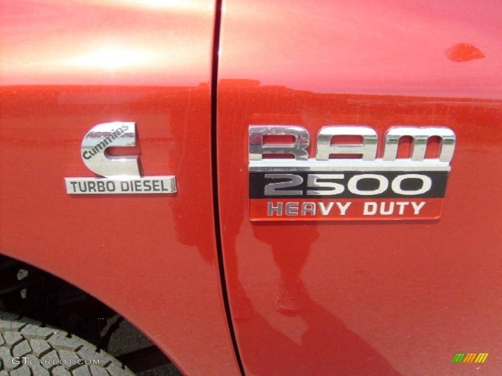 2007 Ram 2500 SLT Quad Cab 4x4 - Inferno Red Crystal Pearl / Medium Slate Gray photo #9