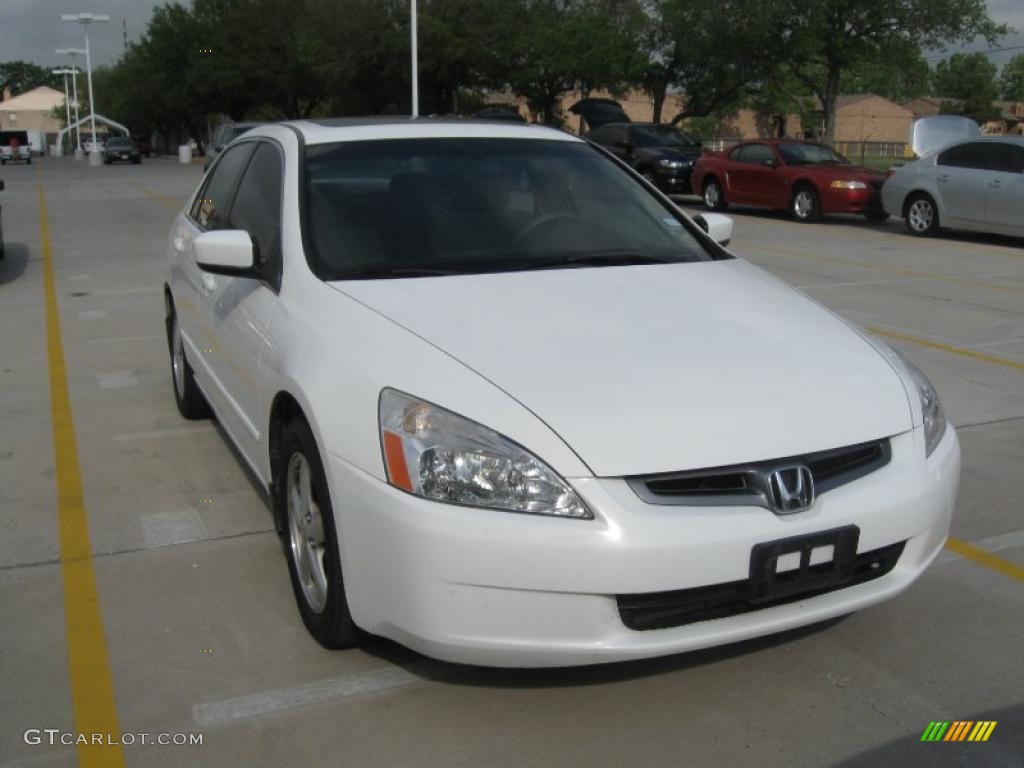 2003 Accord EX Sedan - Taffeta White / Ivory photo #5