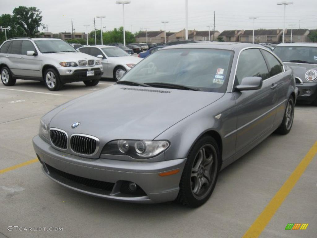 2005 3 Series 330i Coupe - Silver Grey Metallic / Grey photo #1