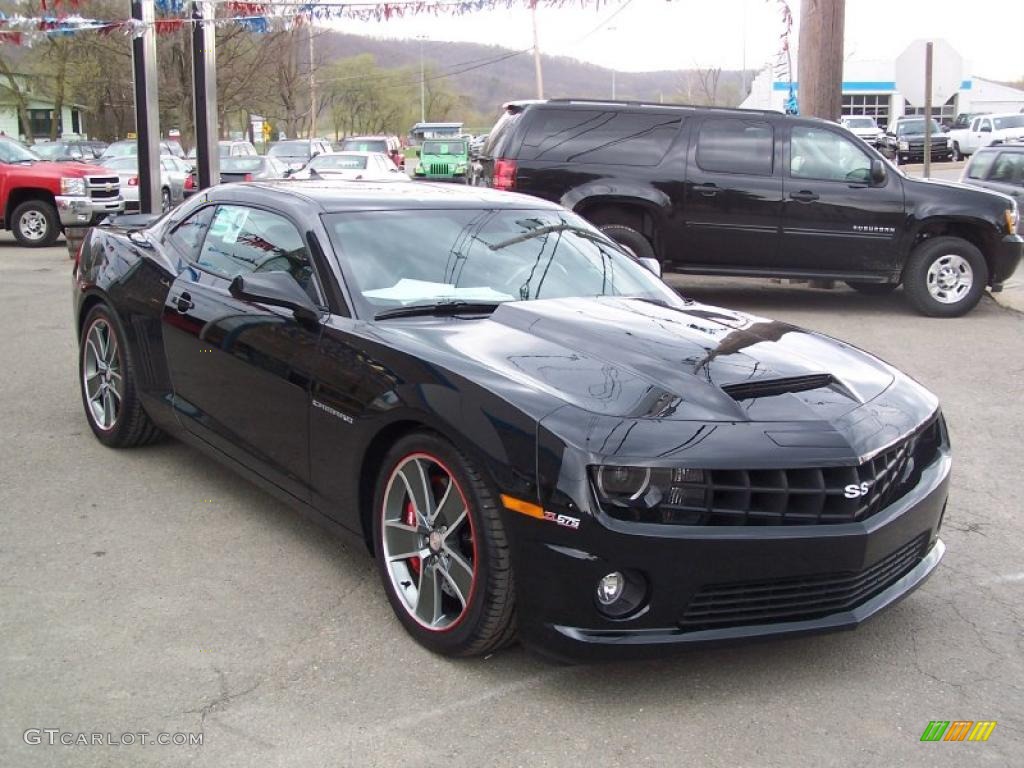 2010 Camaro SS SLP ZL575 Supercharged Coupe - Black / Black photo #9