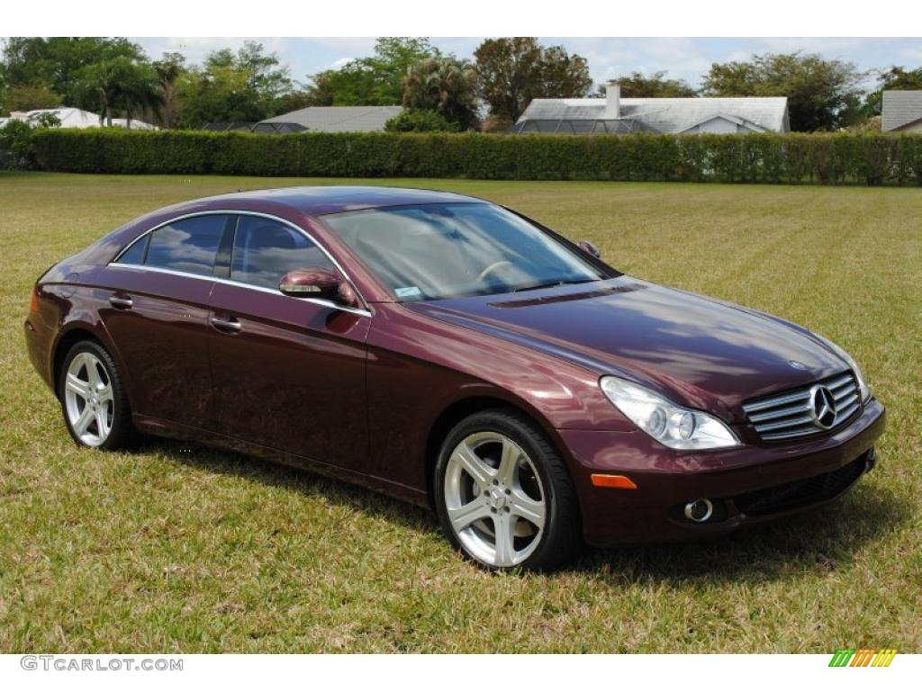 2006 CLS 500 - Bordeaux Red Metallic / Cashmere Beige photo #6