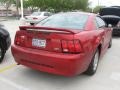 2000 Laser Red Metallic Ford Mustang V6 Coupe  photo #4