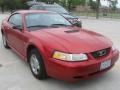 2000 Laser Red Metallic Ford Mustang V6 Coupe  photo #5