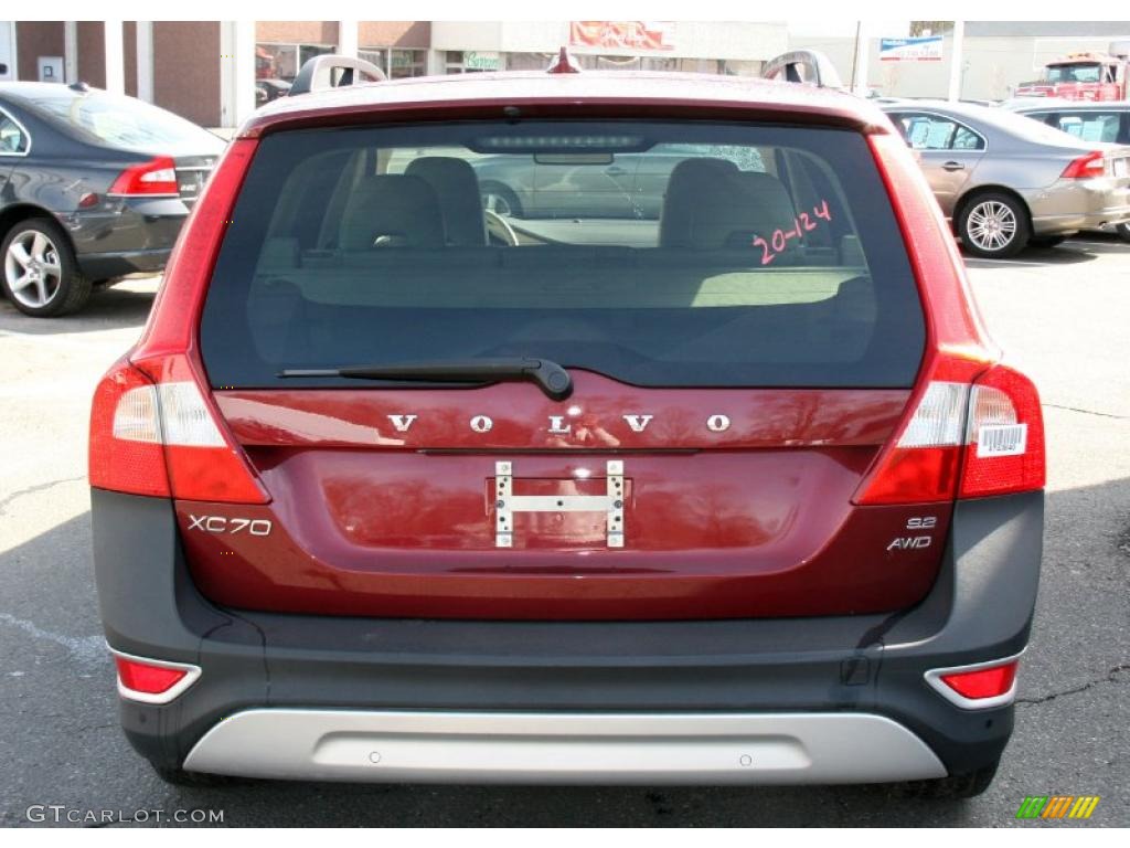 2008 XC70 AWD - Ruby Red Metallic / Sandstone Beige photo #7