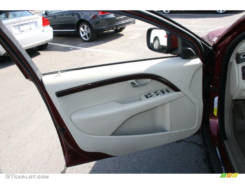 2008 XC70 AWD - Ruby Red Metallic / Sandstone Beige photo #12