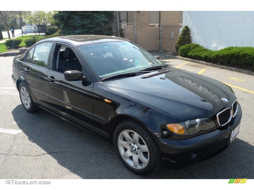 2004 3 Series 325xi Sedan - Black Sapphire Metallic / Black photo #2