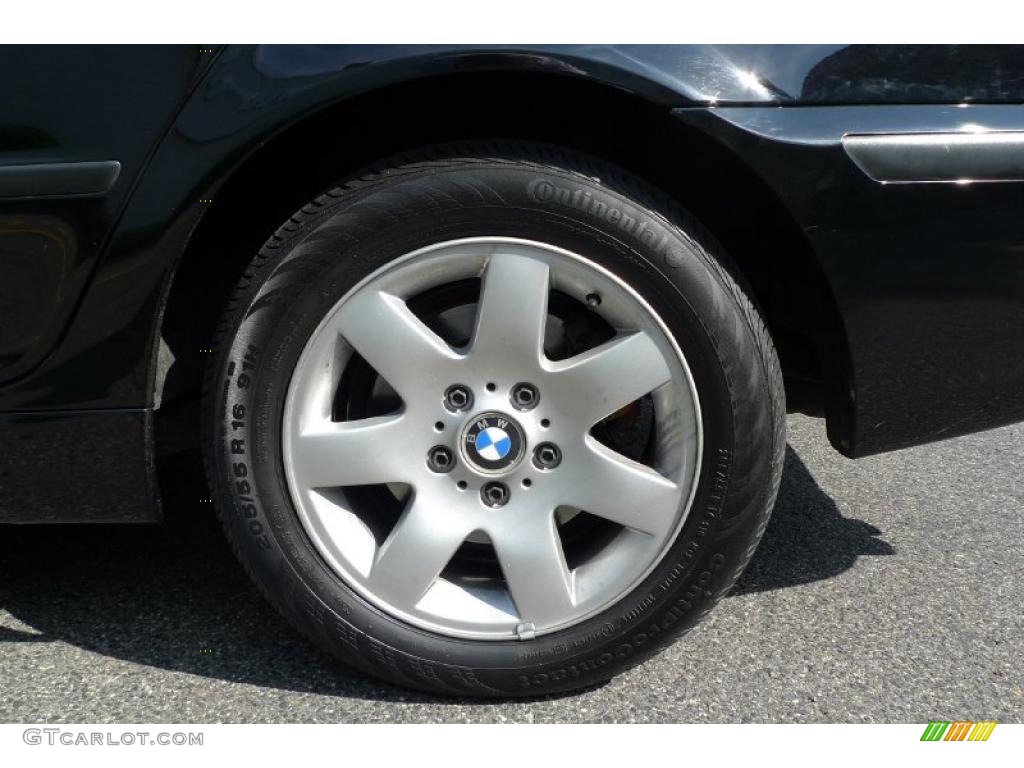 2004 3 Series 325xi Sedan - Black Sapphire Metallic / Black photo #20
