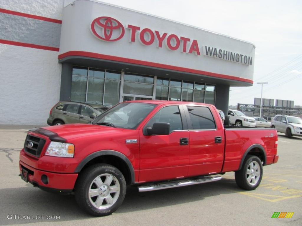 2008 F150 FX4 SuperCrew 4x4 - Bright Red / Black photo #1