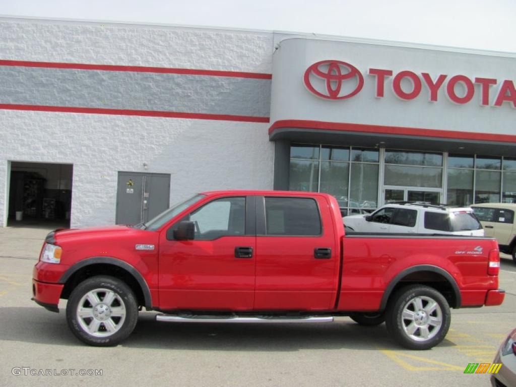 2008 F150 FX4 SuperCrew 4x4 - Bright Red / Black photo #2