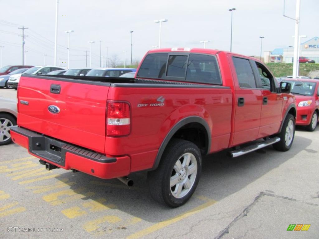 2008 F150 FX4 SuperCrew 4x4 - Bright Red / Black photo #8