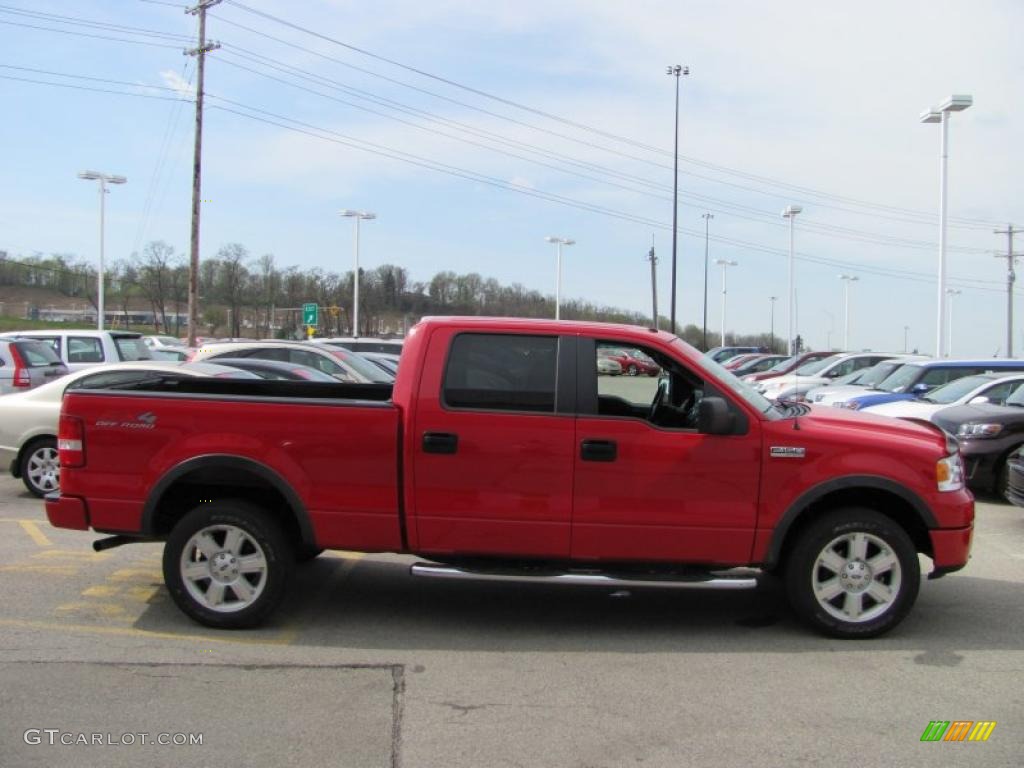 2008 F150 FX4 SuperCrew 4x4 - Bright Red / Black photo #9
