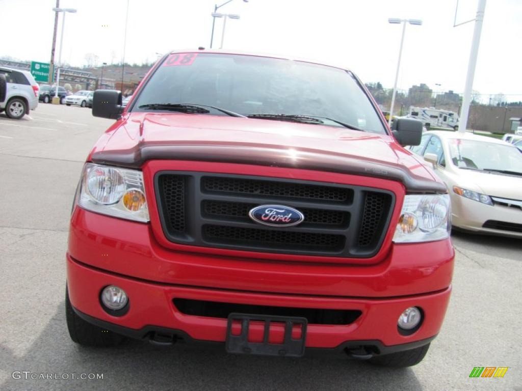 2008 F150 FX4 SuperCrew 4x4 - Bright Red / Black photo #11