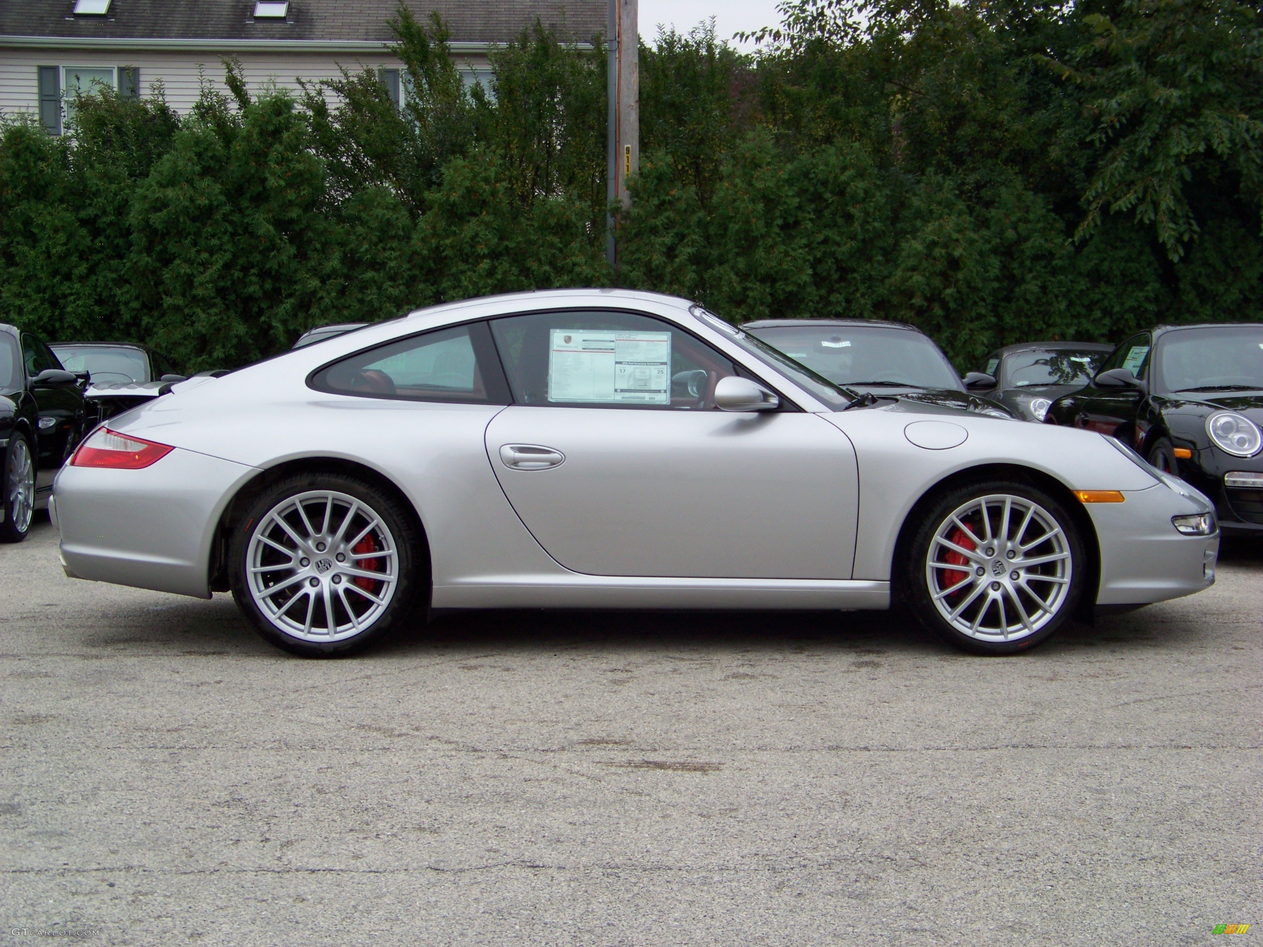 2008 911 Carrera S Coupe - Arctic Silver Metallic / Carrera Red photo #5