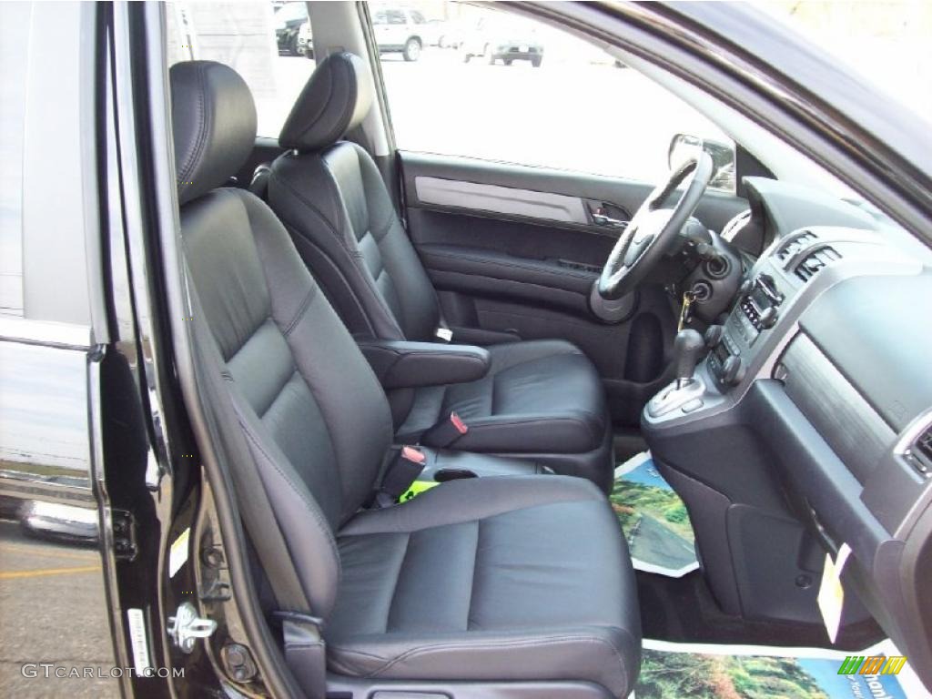 2009 CR-V EX-L 4WD - Crystal Black Pearl / Black photo #14