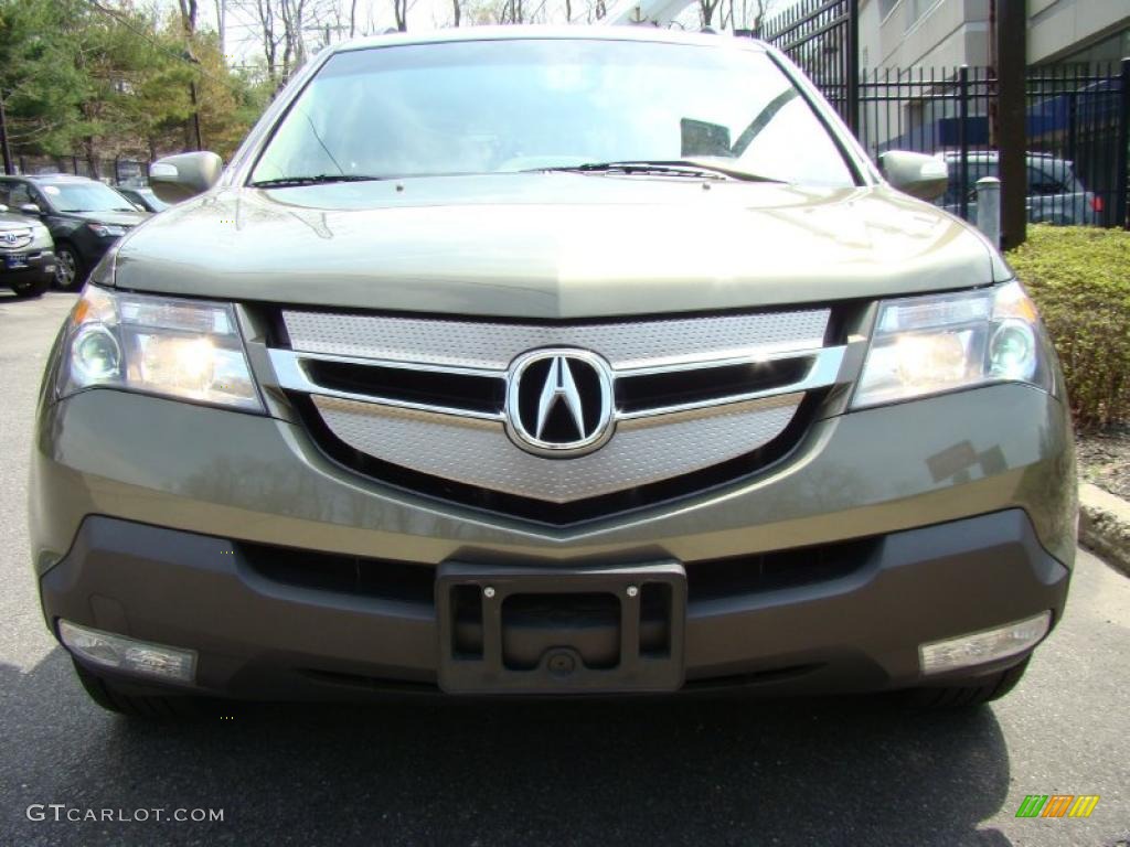 2007 MDX Technology - Aberdeen Green Metallic / Taupe photo #2