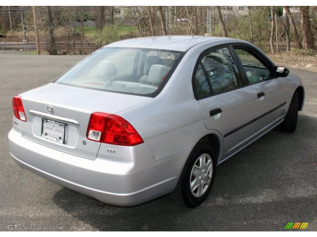 2003 Civic DX Sedan - Satin Silver Metallic / Gray photo #5