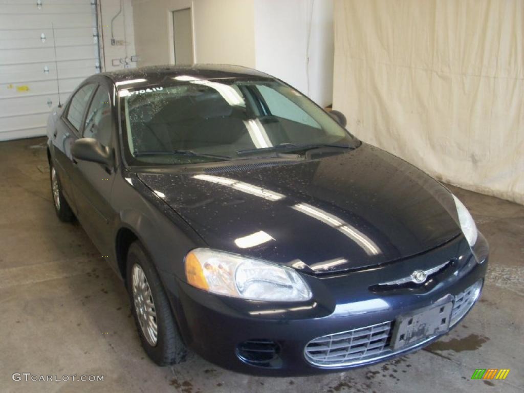 2002 Sebring LX Sedan - Deep Sapphire Blue Pearl / Dark Slate Gray photo #10