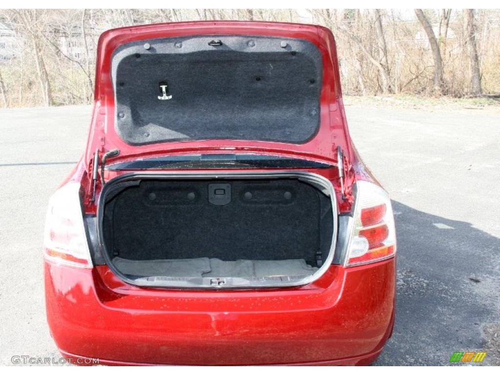 2008 Sentra 2.0 - Red Alert / Charcoal/Steel photo #7
