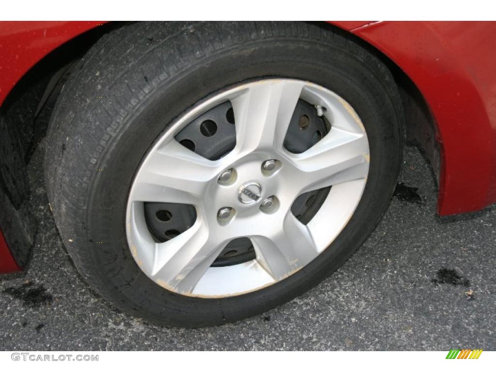 2008 Sentra 2.0 - Red Alert / Charcoal/Steel photo #18